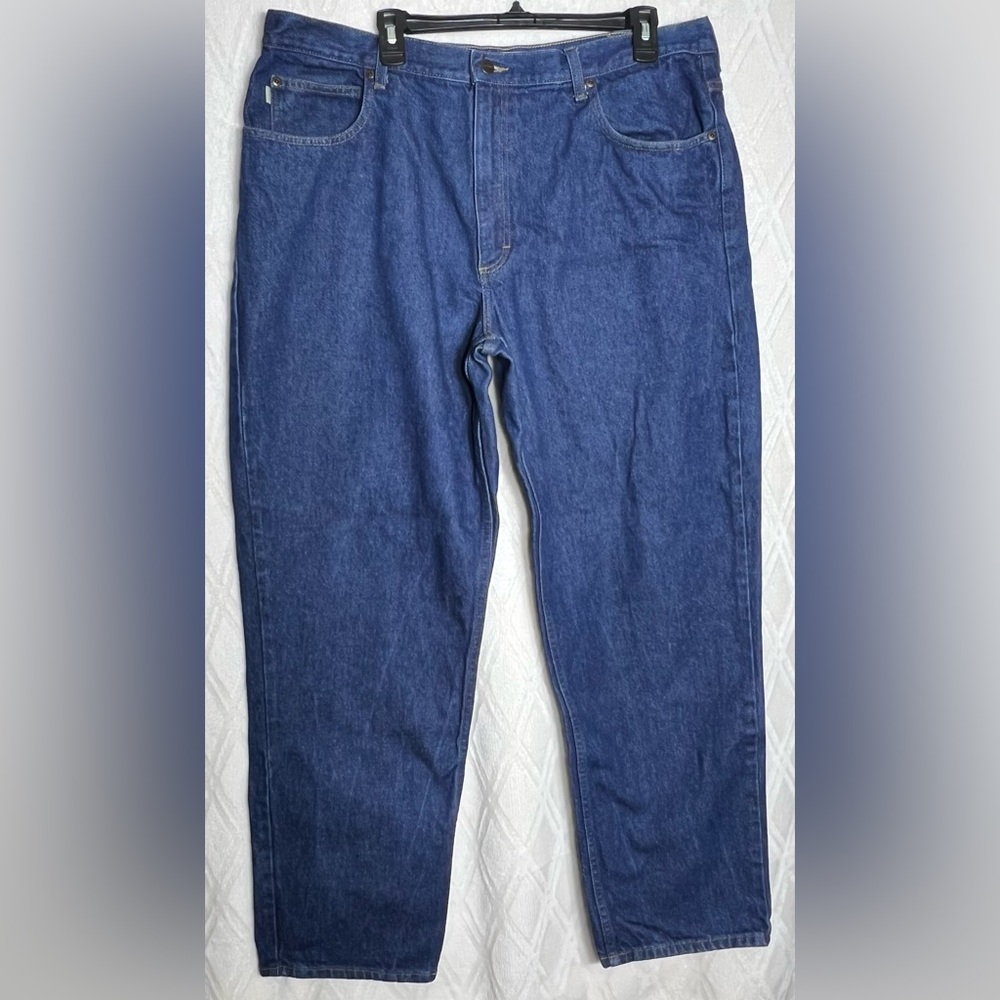 LL BEAN Jeans Mens 40‎ x 32 Medium Wash RELAXED FIT Dad Work Outdoor 134770